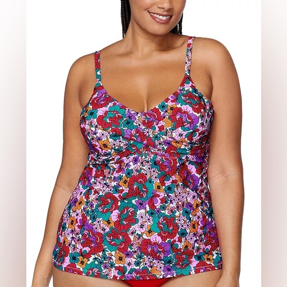 Raisins Other - Raisins Curve Trendy Pl Sz 16W Two pices Swimsuit Ares Tankini&Keoria Bottom Red